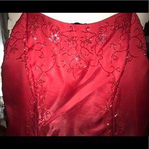 Red ombré formal / prom dress